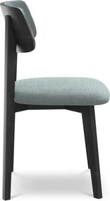 Син трапезен стол от масивна дървесина Niu – Makamii