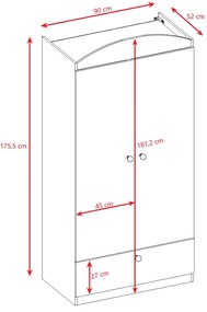 Гардероб Babydreams Cartoon-Roz-Formula