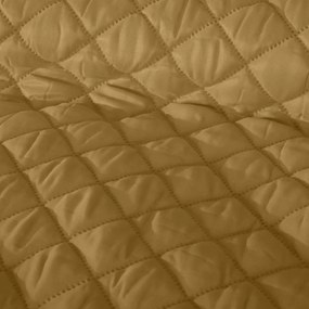 Стилно ватирано покривало за легло в кафеникаво/жълт цвят Ширина: 220 см Дължина: 240см