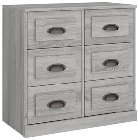 816438 vidaXL Сайдборд, сив сонома, 70x35,5x67,5 см, инженерно дърво