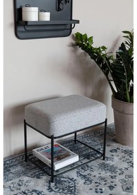 Светлосива табуретка Milou – White Label