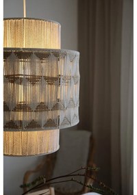 Висящо осветително тяло в естествен цвят с текстилен абажур/с абажур от юта ø 45 cm Ano – Markslöjd