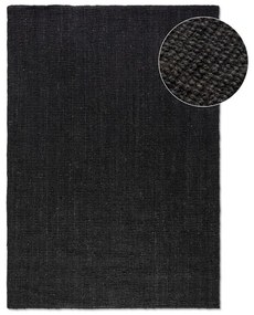 Черен килим от юта 80x150 cm Bouclé - Hanse Home