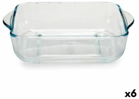 Тава за Фурна Borcam С дръжки 1,9 L 22 x 6 x 25,5 cm (6 броя)