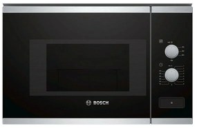 Вградена микровълнова печка BOSCH BFL520MS0 20 L 800W Черен Черен/Сребрист 800 W 20 L