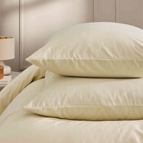 Двойно удължено спално бельо в цвят слонова кост 240x220 cm Linella – douceur d'intérieur