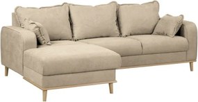 Бежов ъглов диван (ляв ъгъл) Beata - Ropez
