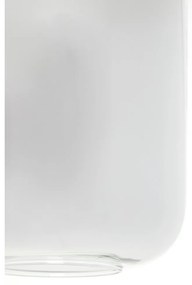 Черна лампа за таван със стъклен абажур 100x22 cm Lekar - Light &amp; Living