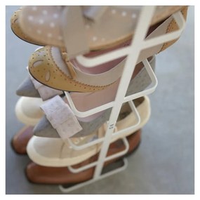 Бяла висока етажерка за обувки Tower Shoe Rack - YAMAZAKI