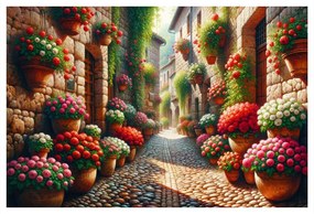 Картина на платно – Цветна уличка