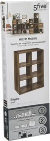 Рафт 5five Mix'n Modul Industrial, 6 отделения, Дърво