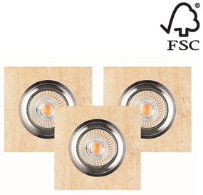 Spot-Осветление 2515339 - К-кт 3x LED Лампа за окачен таван VITAR 1xGU10/5W/230V пясъчник