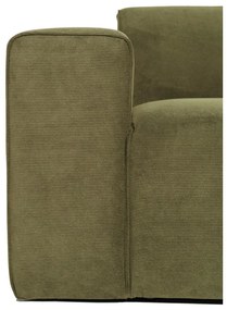 Модул за диван от зелен велур (ляв ъгъл) Sting - Scandic