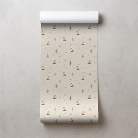 Тапет – Горски лисици и дървета