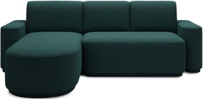 Ъглов диван Luxora-Зелен-ляв