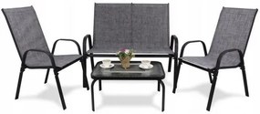 Градински комплект сиви мебели