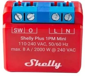 Shelly Микромодул Smart реле 1х On/Off 8A с мерител изисква неутрала Shelly Plus 1PM Mini - 265666