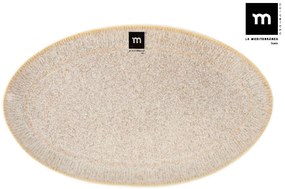 Плато овал LA MEDITERRANEA Calobra Cream, 34x21 cm, порцелан