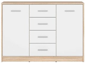 Скрин с две врати и четири чекмеджета NEPO KOM2D4S / дъб сонома