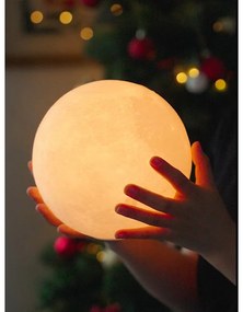 Тъмнокафява светлинна декорация с USB ø 12 cm Smart LunaSpin – Gingko