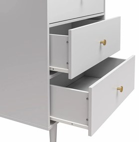 Светлосив висок скрин 70x141 cm Elizabeth – CosmoLiving by Cosmopolitan