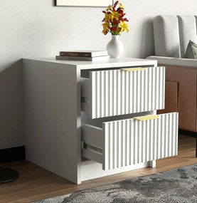 Нощно шкафче Allegro-Бяло