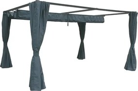 Беседка Hesperide Palmeira, Алуминий, Цвят Шисти, 3x4 m