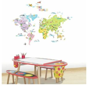 Карта детски 135x65 cm World Map – Ambiance