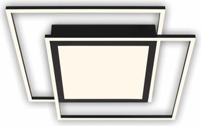 Brilo - LED таванно осветително тяло 2xLED/16W/230V + LED/19W 51,5x51,5 см черно