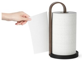 Черна дървена поставка за хартия ø 17 cm Bellwood - Umbra
