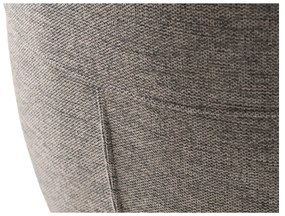 Сив тапициран трапезен стол с подлакътници Roxana – Unique Furniture