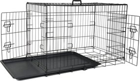 Транспортна клетка за куче, сгъваема, M - XXXL Dĺžka: 107 cm | Šírka: 70 cm