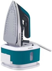 Ютия Beper P204CAL200, 2250W, Керамична плоча, Термостат, Филтър, Непрекъснат цикъл, Бял/синьозелен