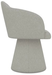 Светлосив тапициран трапезен стол Kanoa – Makamii