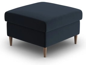 Тъмносиня кадифена табуретка Kyoto – Cosmopolitan Design