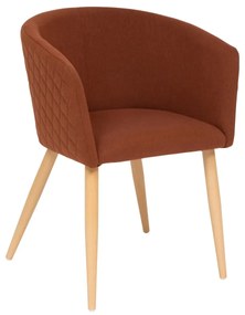 Трапезен стол atmosphera Marlo, Текстил - Кехлибар