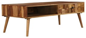 246201 vidaXL Маса за кафе, акация масив, финиш цвят пчелен мед, 110x50x37 cм
