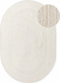 Кремав двустранен/ръчно изработен ютен килим 160x230 cm Braided – Hanse Home