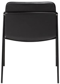 Стол за хранене от черна изкуствена кожа Boto - DAN-FORM Denmark