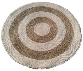 Килим DKD Home Decor Естествен Бежов Boho (150 x 150 x 1 cm)