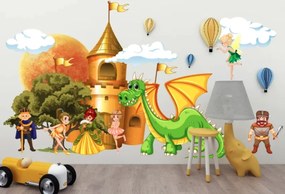 Цветни стикери за стена за принцеси и принцове - вълшебно царство Šírka: 100 cm | Dĺžka: 200 cm