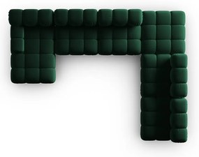 Зелен кадифен диван 379 cm Bellis - Micadoni Home