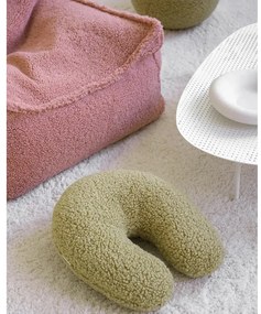 Зелена детска възглавница за диван от букле U – Wigiwama