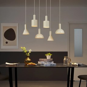 Скандинавска висяща лампа кремава 6 светлини - Biles