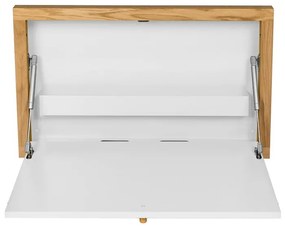 Бяла маса за накланяне, монтирана на стена Brenta - Woodman