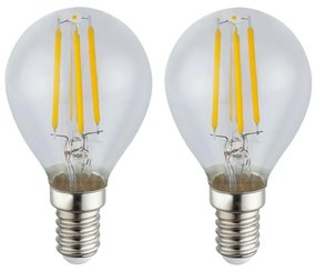 К-кт 2x LED Крушка VINTAGE E14/4W/230V 3000K - Globo 10585-2K