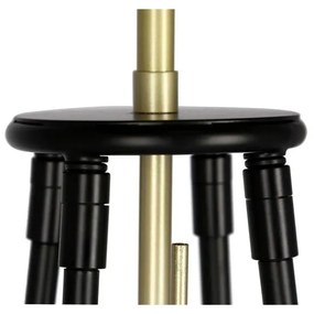 Черна подова лампа (височина 154 см) Tegola - Candellux Lighting