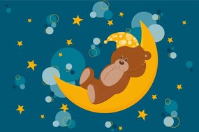 Самозалепващ тапет – Мече на луната