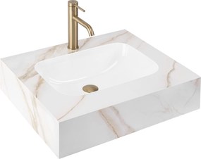 Стенна мивка REA Aresa Grey Gold 60