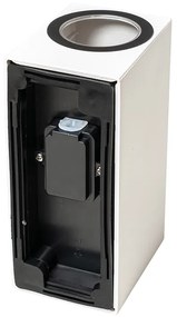 Модерна външна стенна лампа бяла пластмаса 2-светлина - Baleno